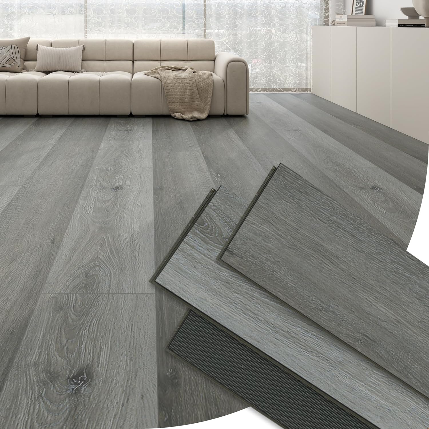 Premium Oak-Style Waterproof Planks with Enhanced Cushioning