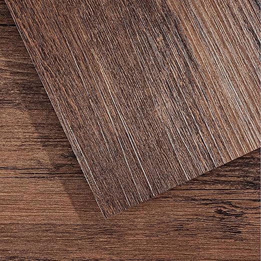 Dark brown wooden flooring sample